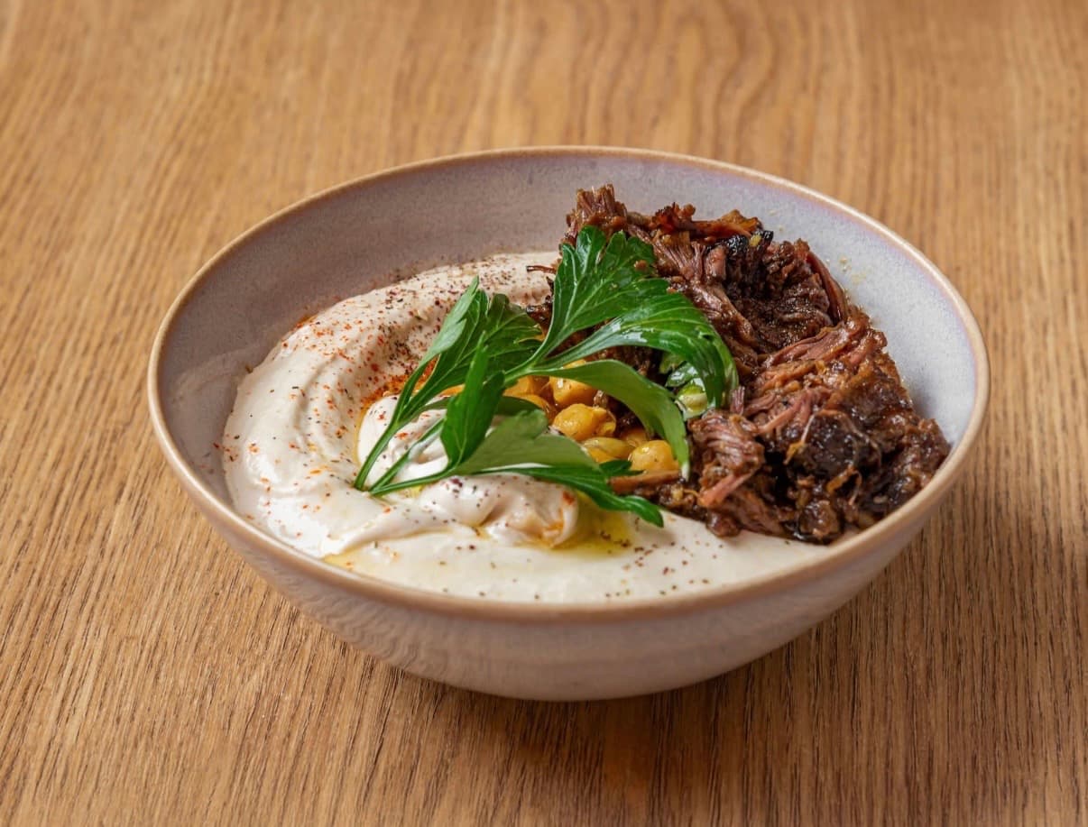 Houmous Bilameh, spécialité levantine pour buffet traiteur Noya Paris